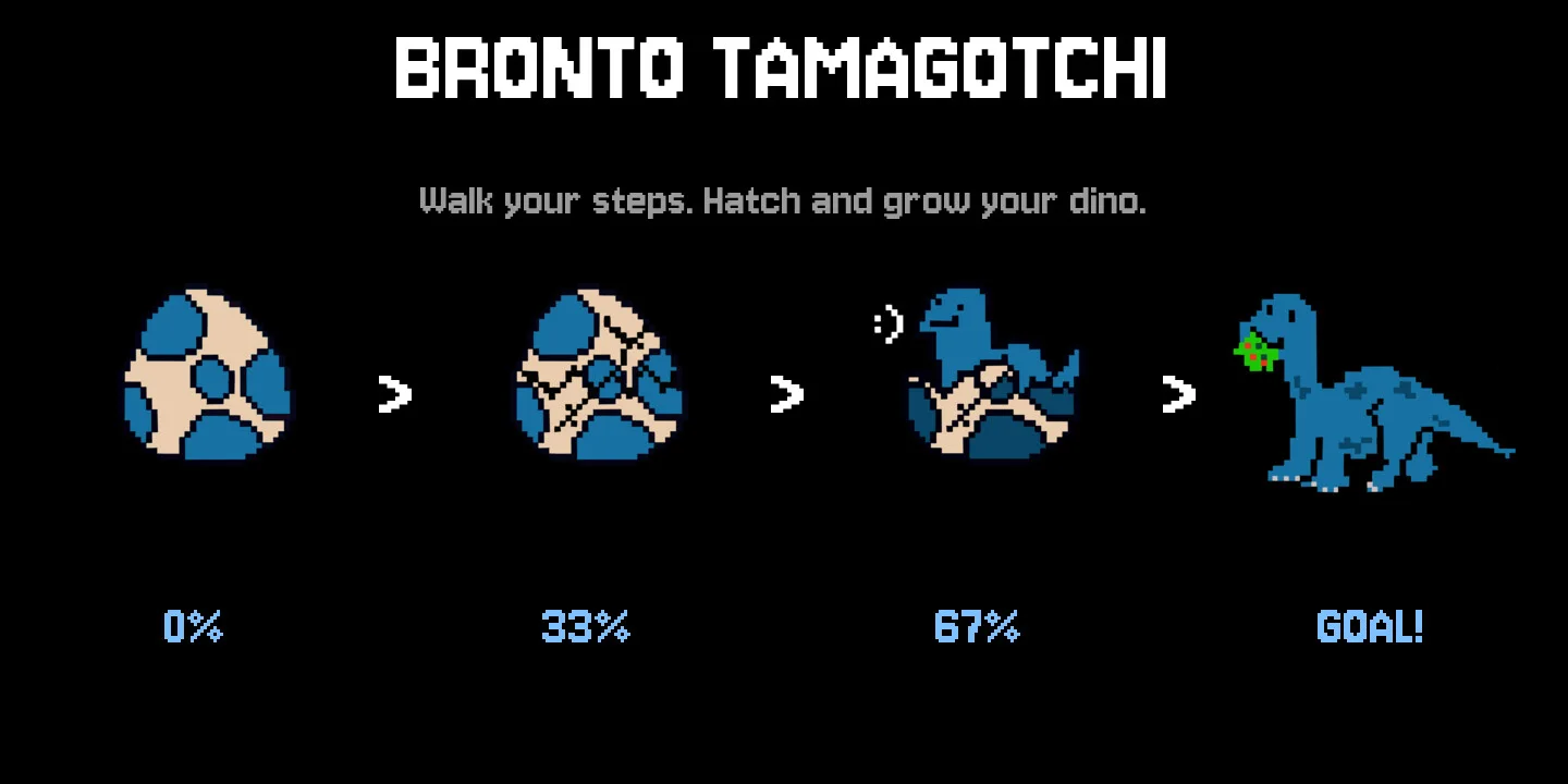 Bronto Tamagotchi store artwork